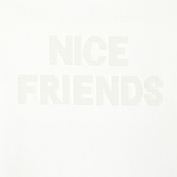 تيشيرت أبيض بأكمام طويلة بنقش ترتر للفتيات